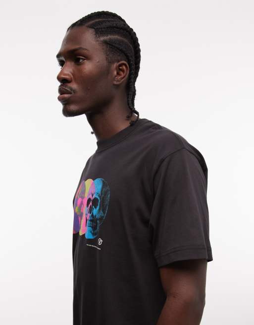 Vans Bone Head oversized graphic t-shirt in black, 4 of 5