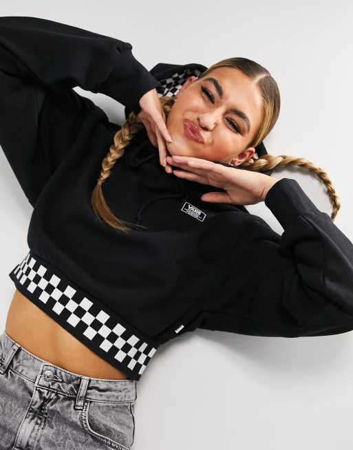 Checkerboard on sale crop hoodie