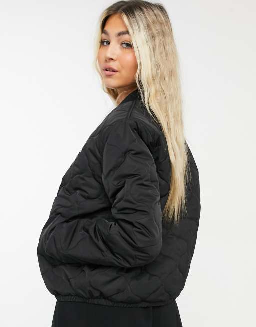 Vans black shop bomber jacket