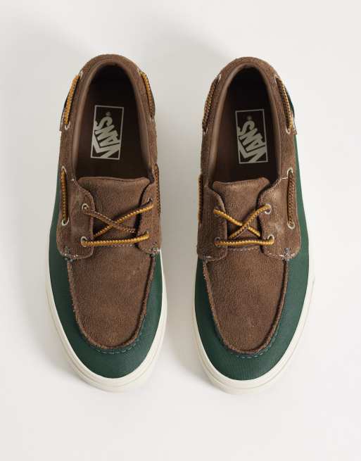 Vans bootschoen met 2 ogen in groen, 3 van 5