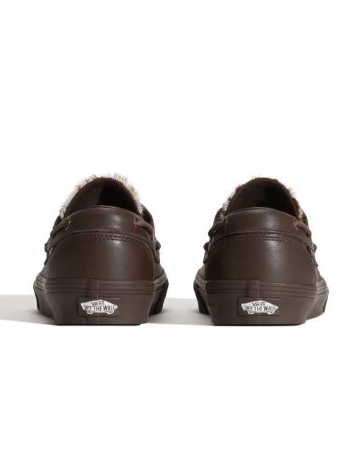 Vans Bootsschuh-Sneaker mit zwei Ösen in Mittelbraun, 3 von 4