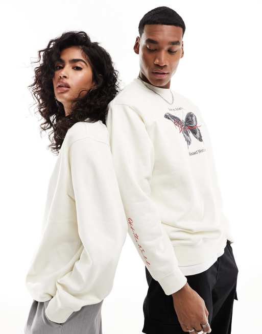 Felpa vans bianca strisce nere online