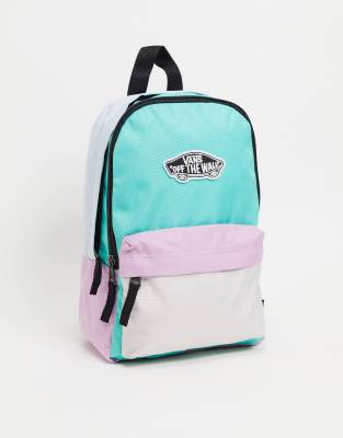 multi coloured vans backpack