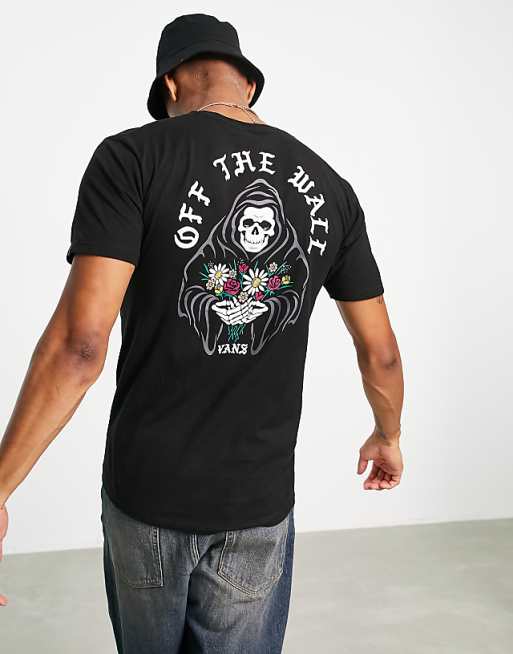 Vans Bouquet Reaper back print t-shirt in black Vans Bouquet Reaper back print t-shirt in black