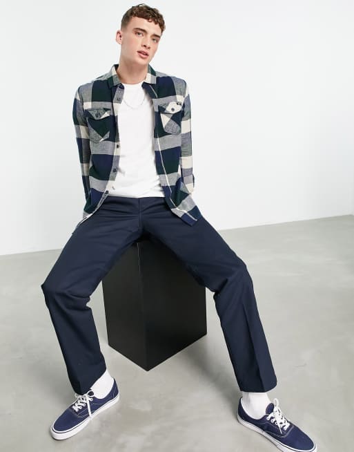 Dress Checkered Vans With Flannel Vans Box Checked Flannel Shirt