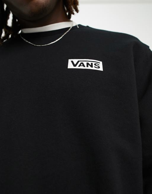 Vans box logo sweatshirt in black