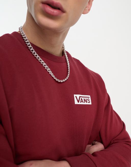 Vans red box crew hot sale sweatshirt