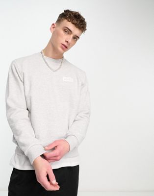 Vans box logo sweatshirt in grey - ASOS Price Checker