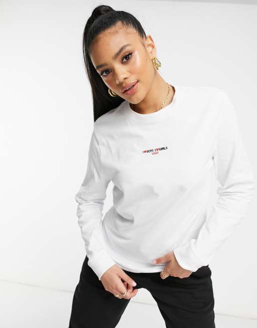 Vans long sale sleeve girls