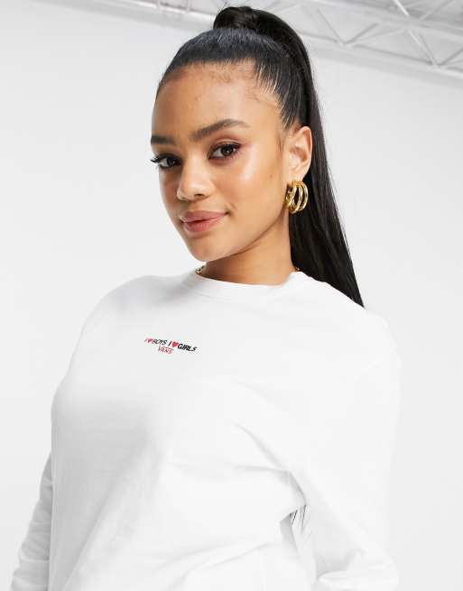 Vans long outlet sleeve girls