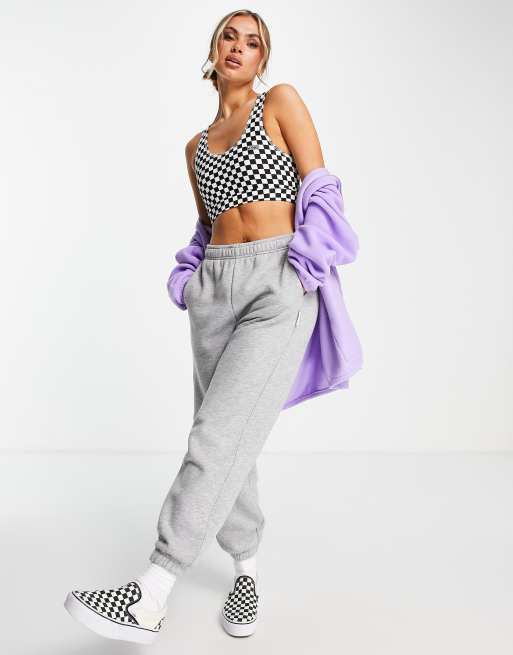 Vans bralette in black & white checkerboard - part of a set