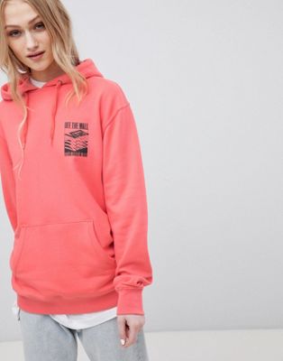 bright coral hoodie