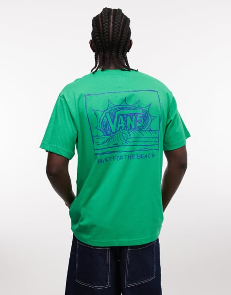 Vans – Bright Day – T-Shirt in Grün mit Rückenprint - view 1