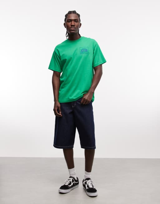 Vans – Bright Day – Zielony T-shirt z nadrukiem na plecach, 4 z 5