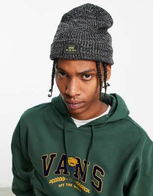 Vans Bruckner cuff beanie in black heather - ASOS Price Checker