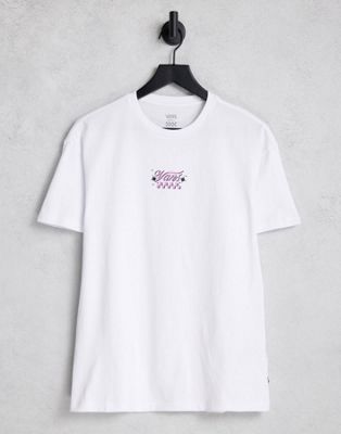 Vans BT Check Together oversized t-shirt in white