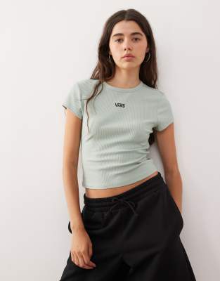 Vans - Cameron - T-Shirt in Grau-Oliv-Grün