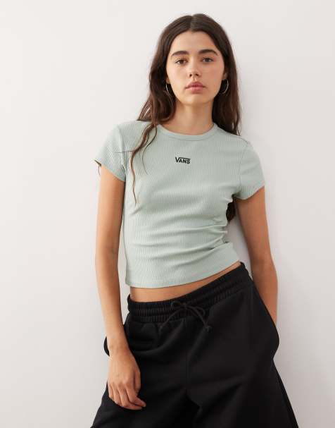 Vans Cameron tee in gray olive - view 1