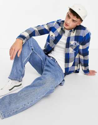 Camicia in flanella blu a quadri - Vans Camicia donna  - immagine1