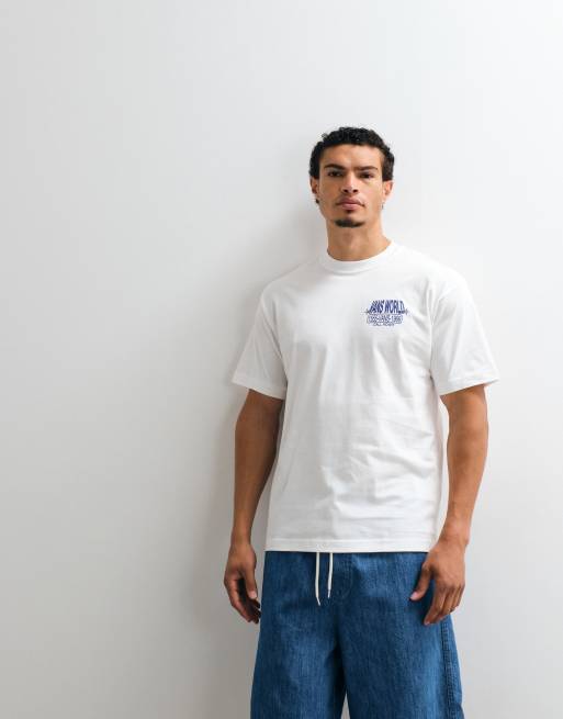 Vans - camiseta blanca con estampado trasero World Intl, 3 de 5