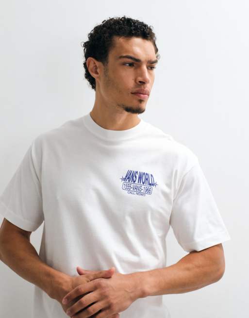 Vans - camiseta blanca con estampado trasero World Intl, 5 de 5