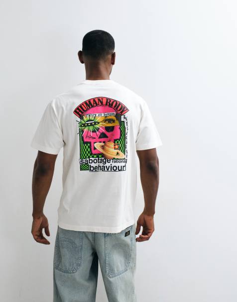 Vans - camiseta de manga corta blanca con estampado de tablero de ajedrez - view 1