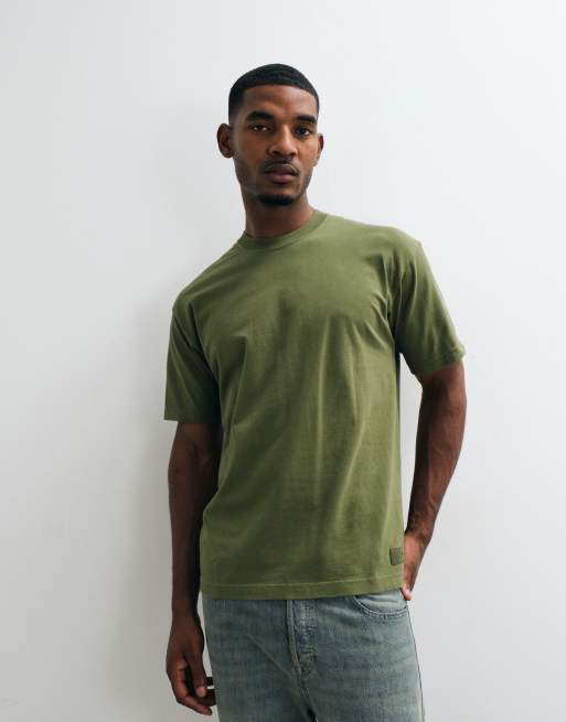 Vans - camiseta de manga corta de corte holgado en verde oscuro, 5 de 5