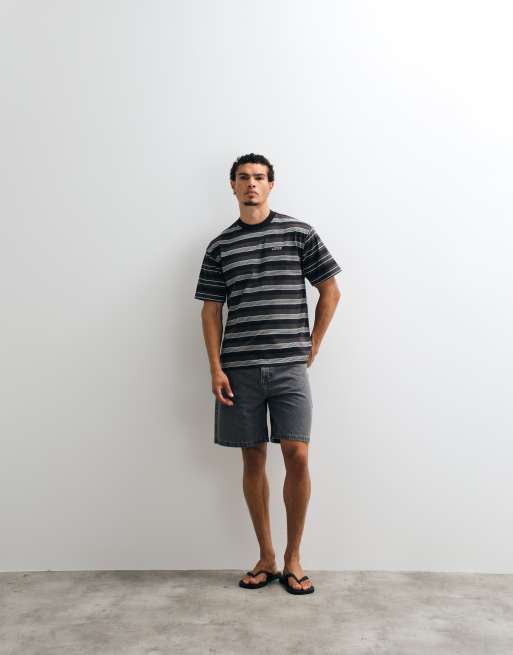 Vans - camiseta de punto a rayas negras Pismo, 3 de 5