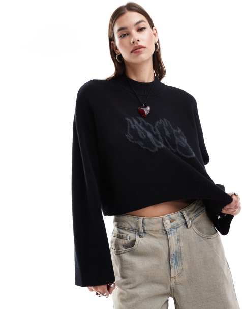Vans Cammile graphic sweatshirt in black - view 1