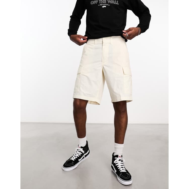 Mens white hot sale cargo shorts