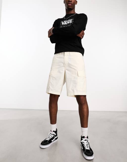 Vans shorts mens white new arrivals