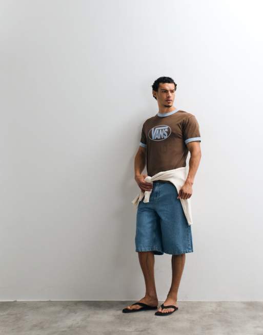 Vans Center Chest Ringer t-shirt in brown, 3 of 5
