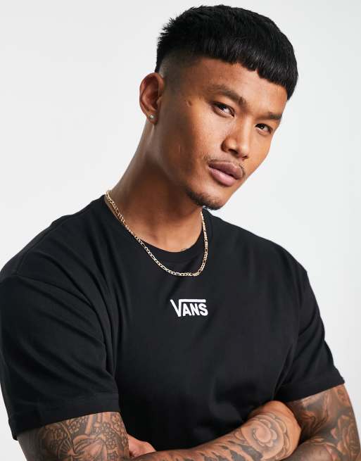 Vans Center drop t-shirt in black | ASOS