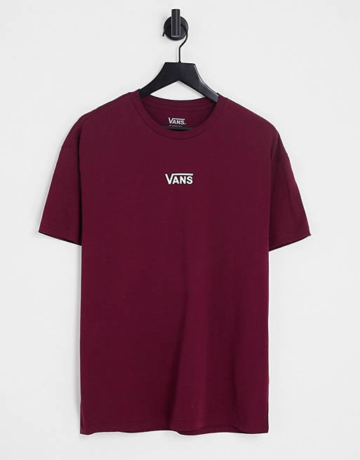 Vans - Center Drop - T-shirt in bordeauxrood