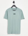 [Vans] Vans Center Drop t-shirt in green-Blue S green