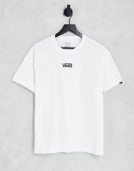 Vans – Center Drop – T-Shirt in Weiß 