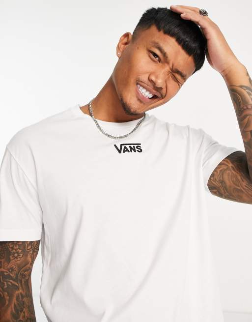 Vans Center drop t shirt in white