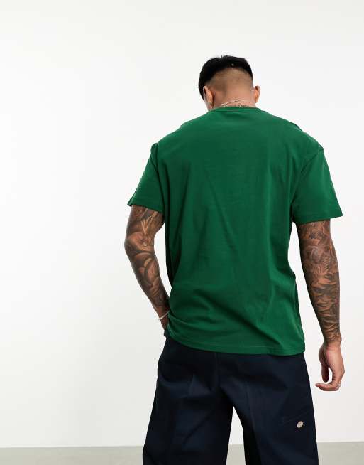 Vans central logo oversize t-shirt in green | ASOS