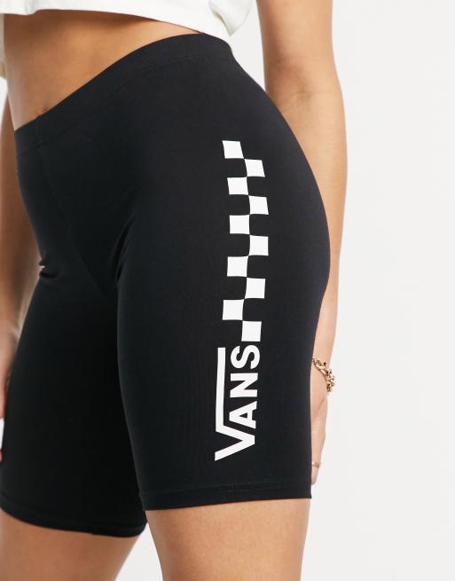 Vans Checkerboard Legging Shorts Black MD at  Women's Clothing store