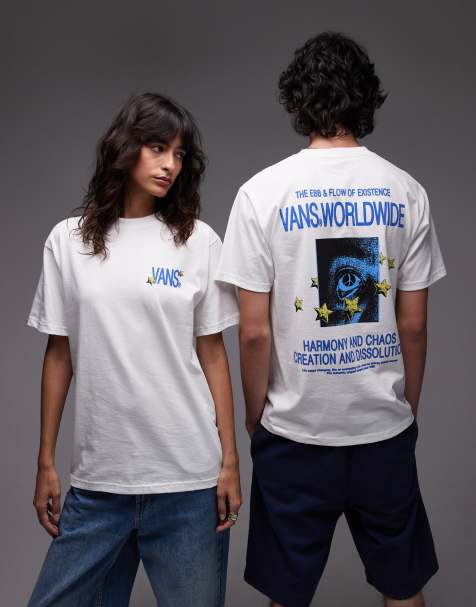 Vans - Chaos - T-shirt bianca con grafica stampata sul retro - view 1
