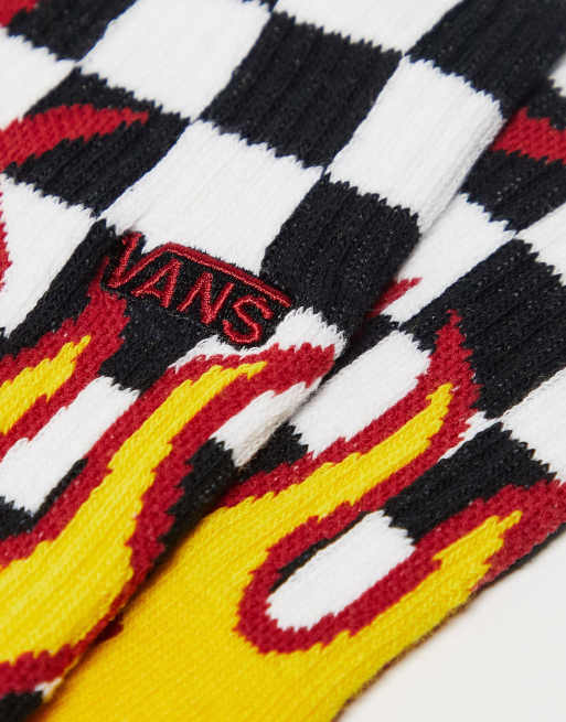 Vans damier clearance flamme