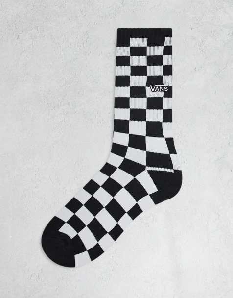 Vans - Chaussettes à motif damier - Noir et blanc - view 1