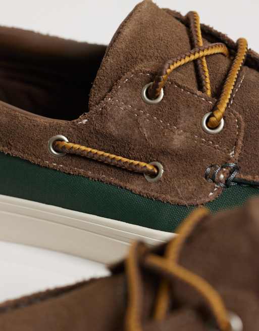Vans chaussures bateau à 2 œillets vert, 2 de 5