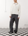 [Vans] Vans Check-5 loose fit corduroy chino pants in dark grey W38 Asphalt