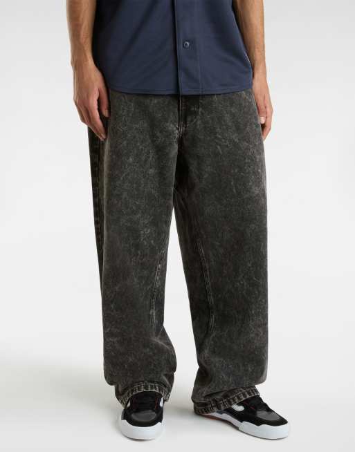 Vans - Check-5 - Pantalon baggy en jean - Noir délavé