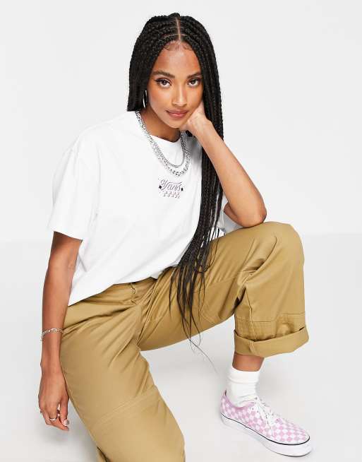 Vans – Check Together – Vit t-shirt