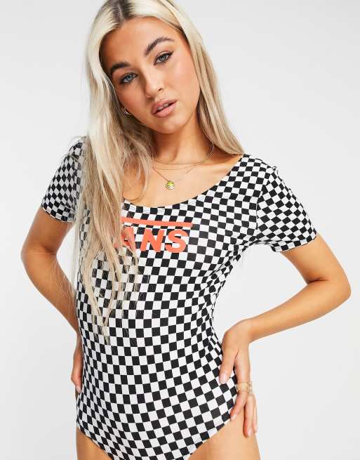 Vans store checkerboard bodysuit