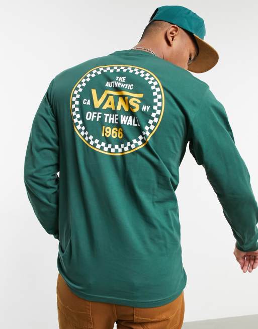 Vans green sale long sleeve