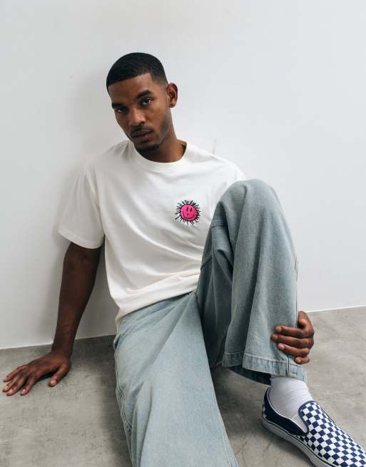 Vans Checkerboard behaviour short sleeve t-shirt in white, 3 of 5
