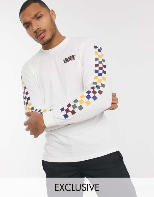 Vans checkerboard best sale long sleeve